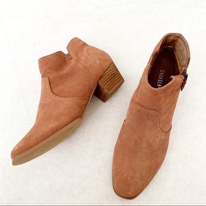 Chelsea Crew Jersey Brown Suede Ankle Booties